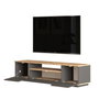 Hanah Home FR17-AA Conjunto de Muebles de Salón Pino Atlántico y Antracita